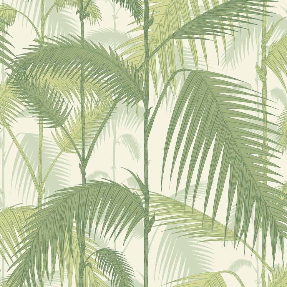 Olive Green And White Palm Jungle Leaf - Olive Green , HD Wallpaper & Backgrounds