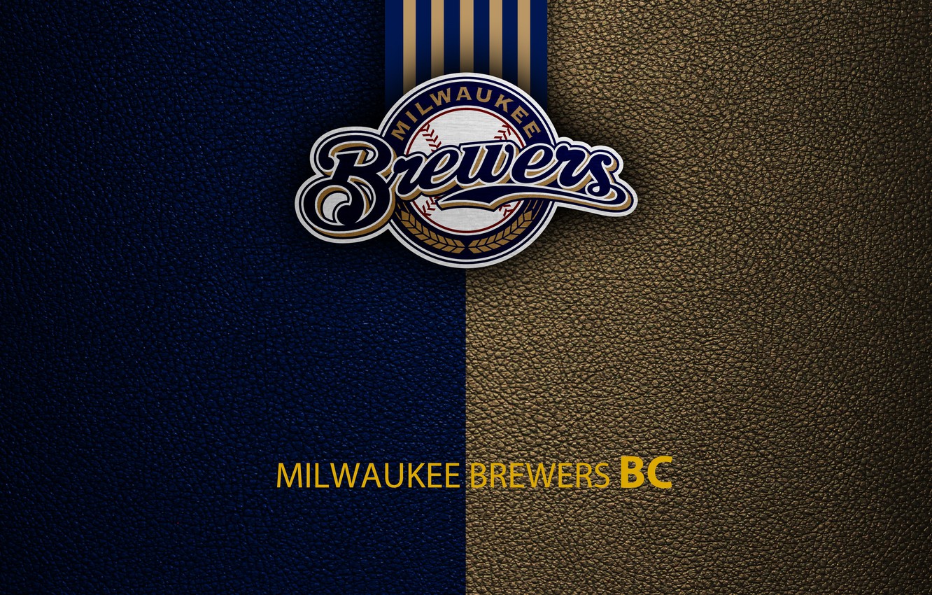 Photo Wallpaper Wallpaper, Sport, Logo, Baseball, Milwaukee - Milwaukee Brewers Logo Wallpaper Iphone 7 , HD Wallpaper & Backgrounds