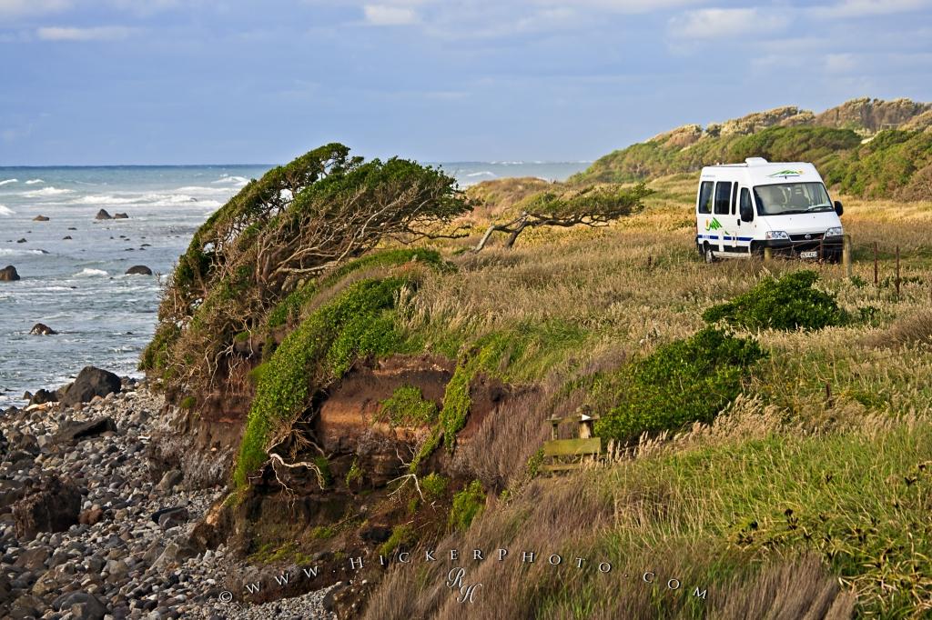 Photo Campervan Cape Egmont Taranaki - Sea , HD Wallpaper & Backgrounds