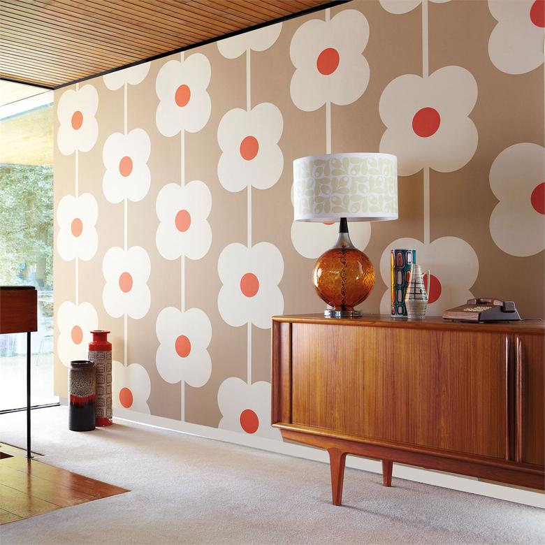 Giant Abacus Flower - Orla Kiely Wallpaper Giant Abacus , HD Wallpaper & Backgrounds