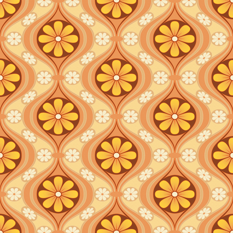 60s Wallpaper Pattern (#3019835) - HD Wallpaper & Backgrounds Download