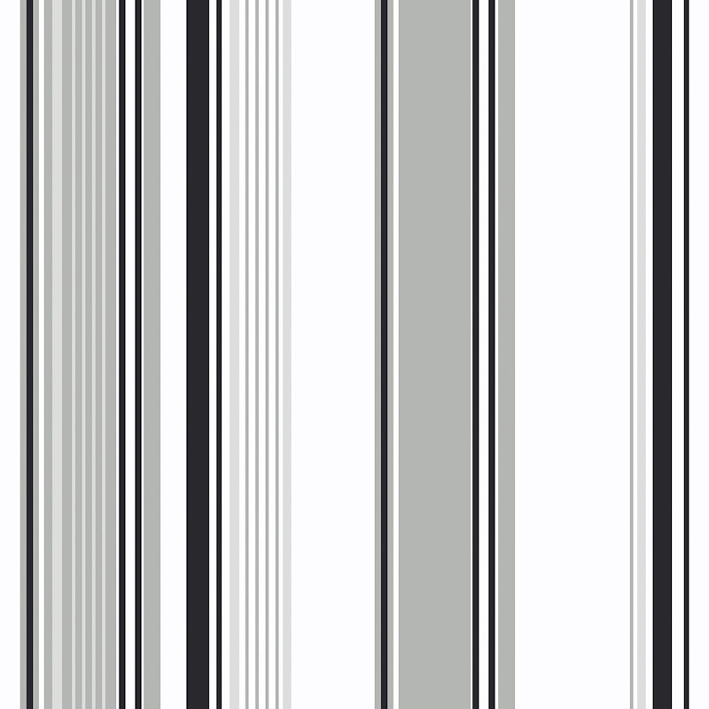 Home Diy Wallpaper Amelia Black And Silver Stripe Wallpaper - Black White Silver Striped , HD Wallpaper & Backgrounds