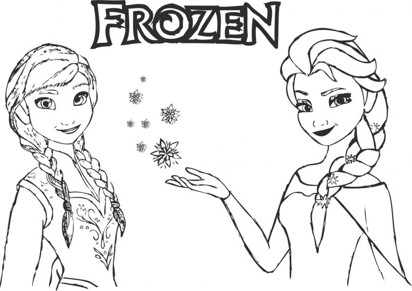 Elsa Jack Frost And Queen Wallpaper New Coloring Pages - Coloring Anna And Elsa , HD Wallpaper & Backgrounds