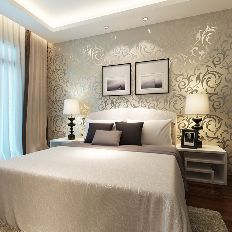 Gold Wallpaper In Bedroom , HD Wallpaper & Backgrounds