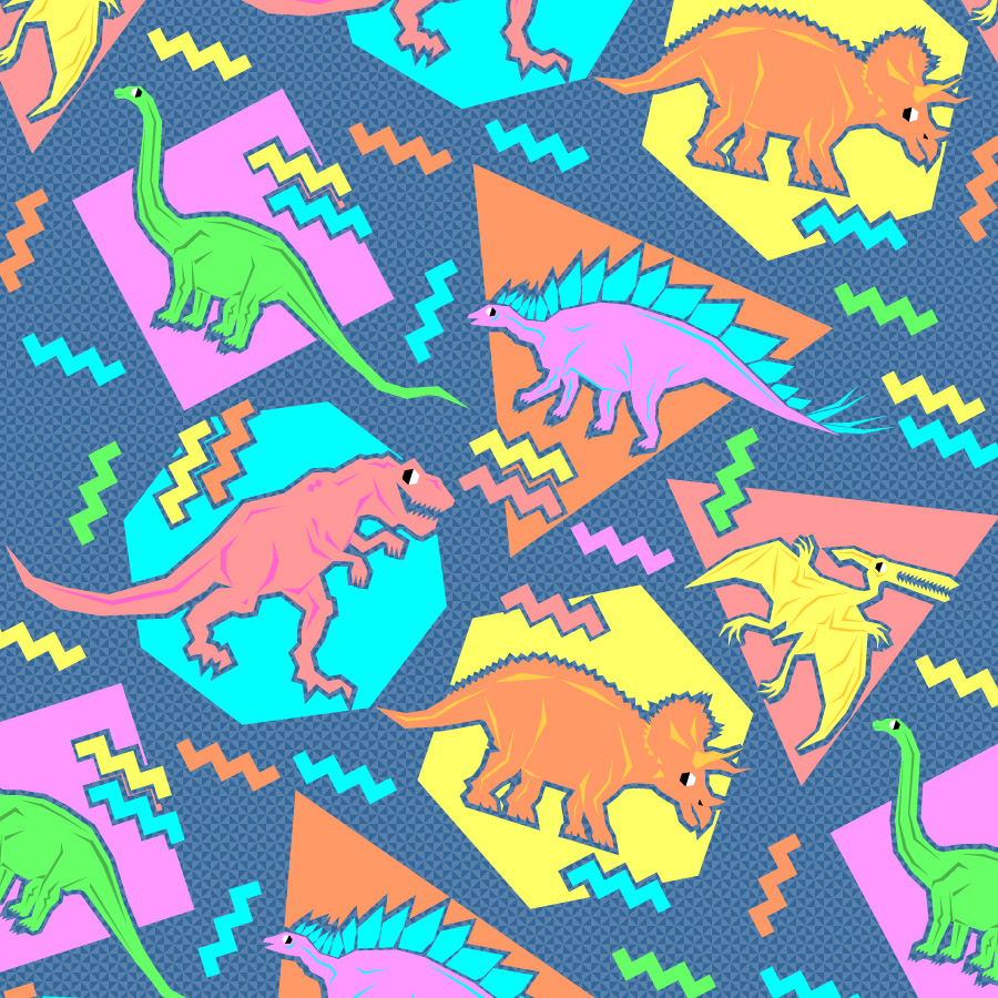 Showing 20 Pics For 90s Wallpaper Pattern - 90s Dinosaur Pattern , HD Wallpaper & Backgrounds
