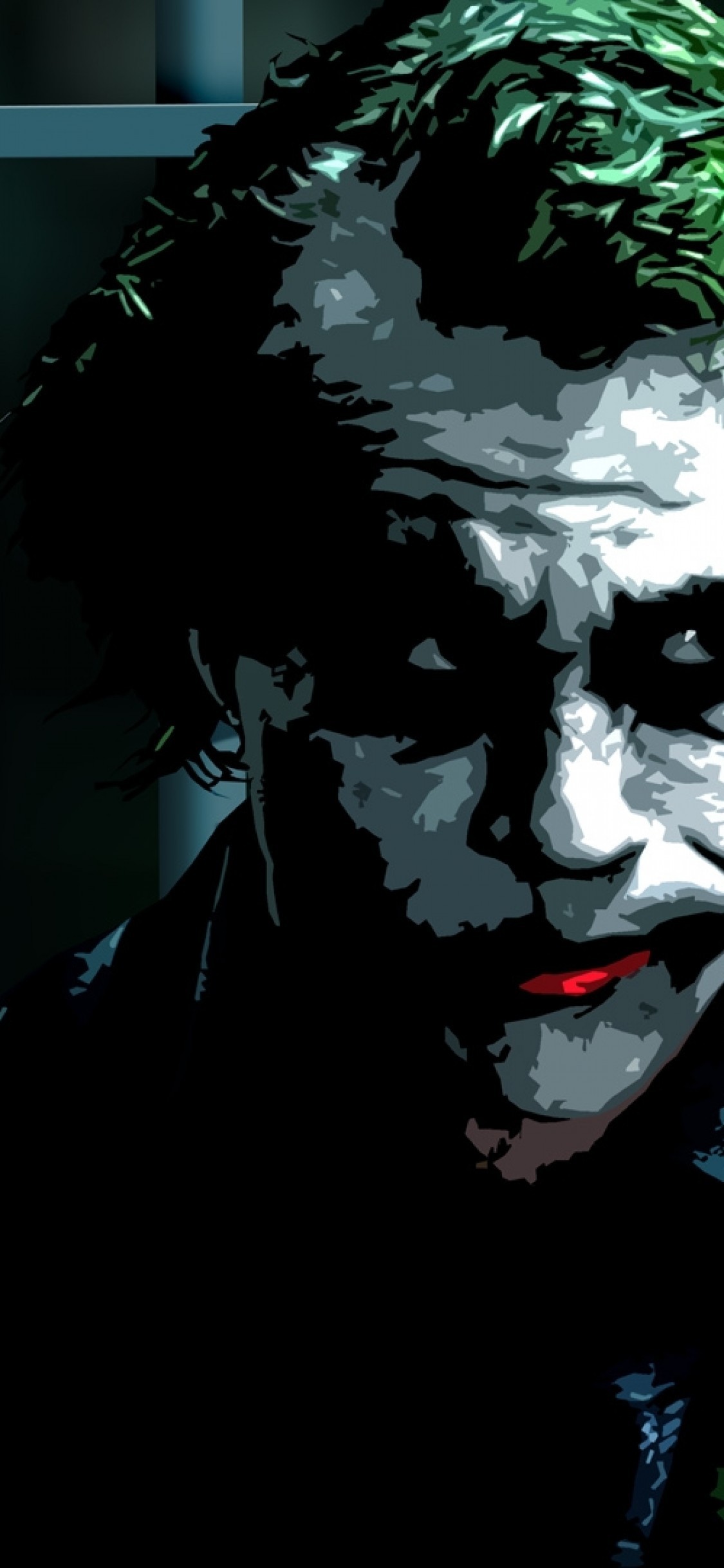 The Dark Knight, Joker, Heath Ledger, Painting - Heath Dark Knight Joker , HD Wallpaper & Backgrounds