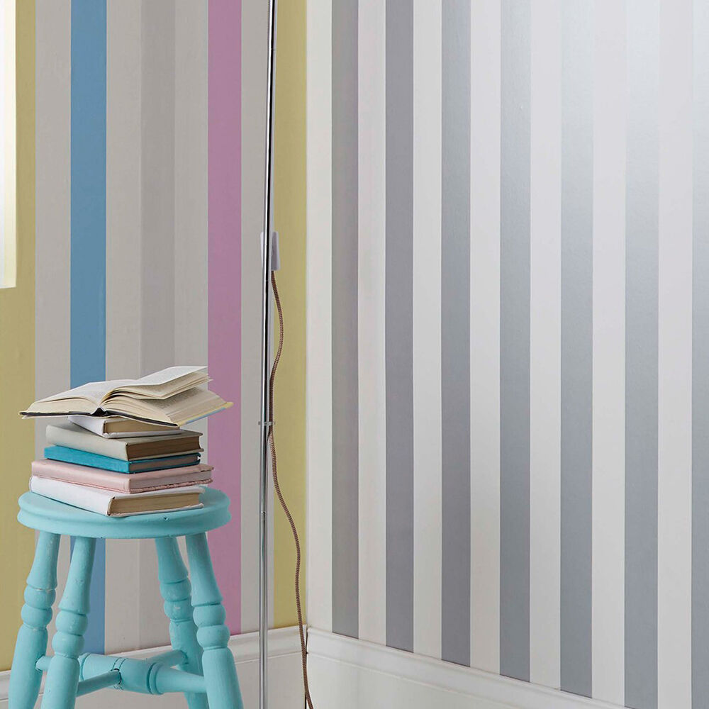 Silver Stripe Wallpaper, , Wallpaperit - Striped Wallpaper Room Kids , HD Wallpaper & Backgrounds