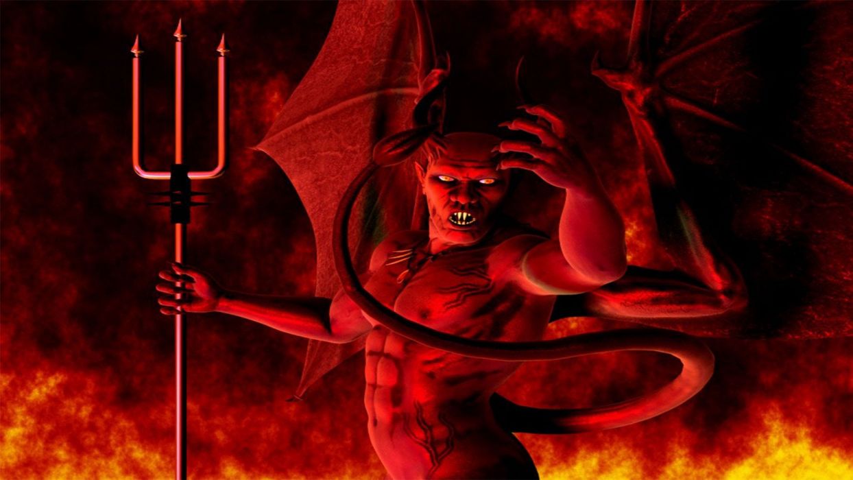 Dark Evil Occult Satanic Satan Demon Wallpaper - Lucifer Satan , HD Wallpaper & Backgrounds
