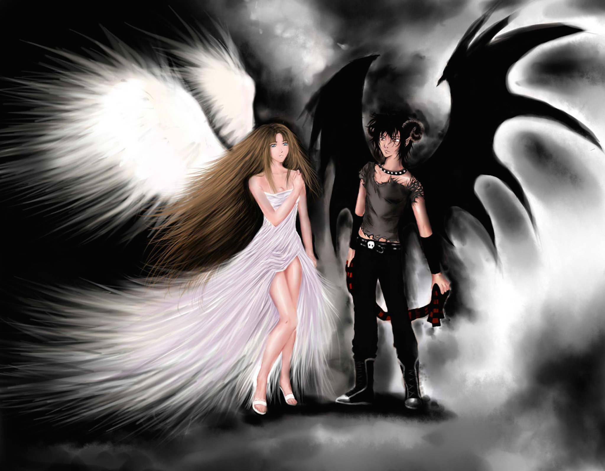 Angels And Demons Wallpapers Hd (#3022657) - HD Wallpaper \u0026 Backgrounds  Download, image size:2048x1594