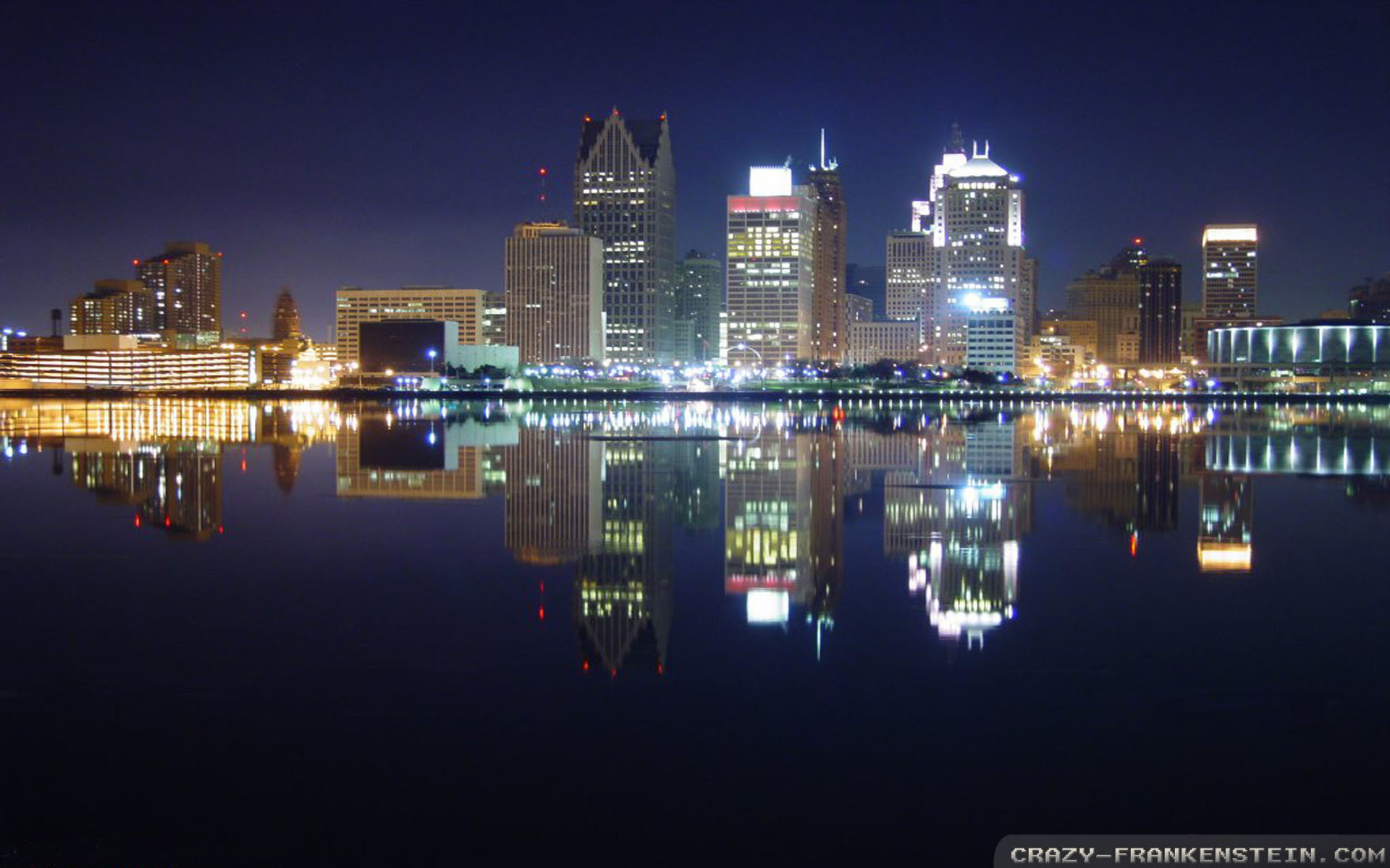 1920x1200, Wallpaper - Detroit Skyline , HD Wallpaper & Backgrounds