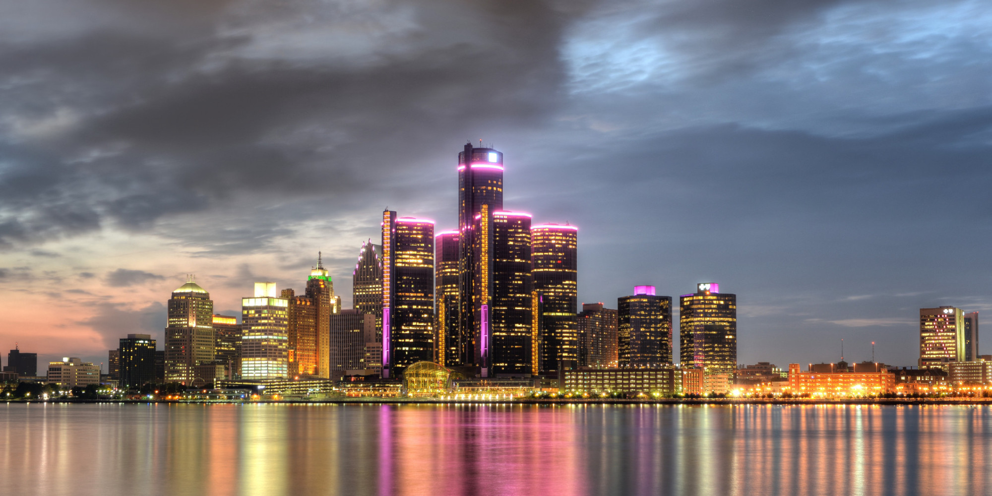 Detroit Wallpapers Pack Download - Detroit Cityscape , HD Wallpaper & Backgrounds