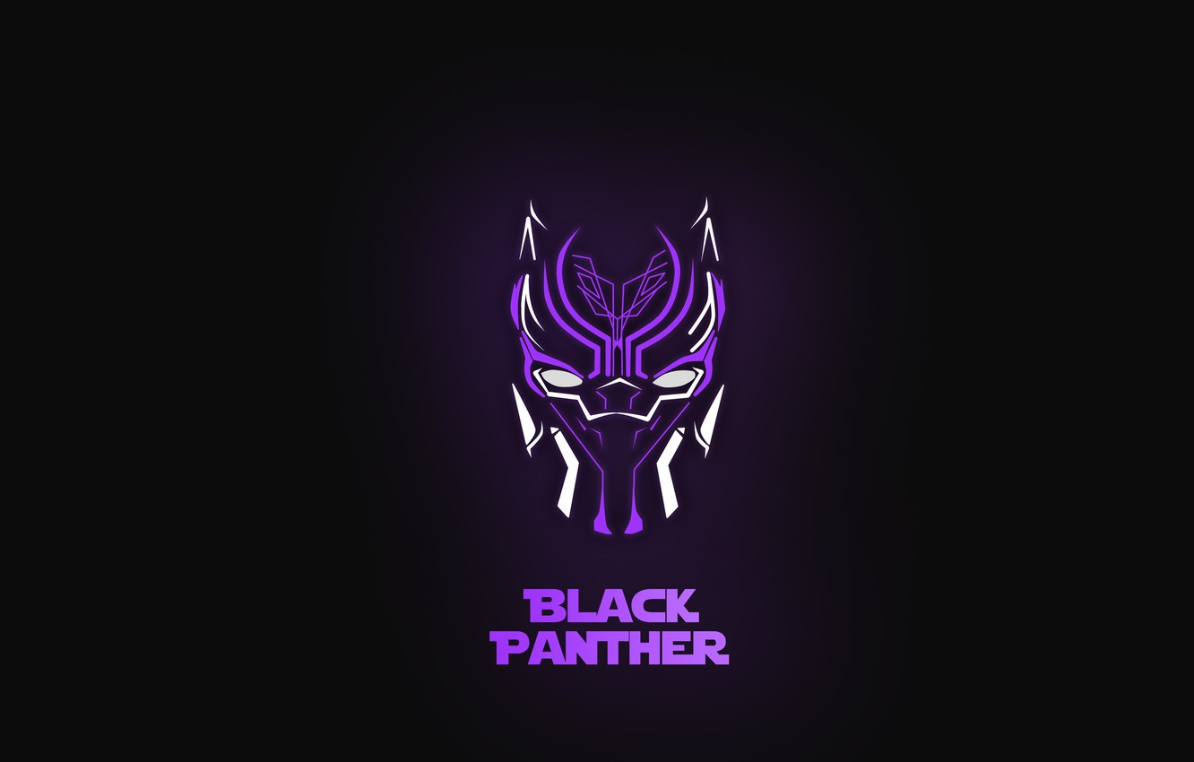 Wallpaper Minimalism Marvel Black Panther Black Panther - Black Panther Wallpaper 4k , HD Wallpaper & Backgrounds