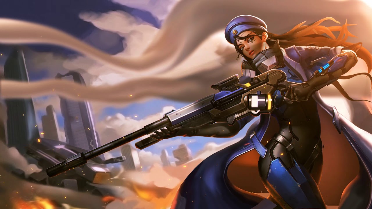 Animated Wallpaper Overwatch Ana , HD Wallpaper & Backgrounds