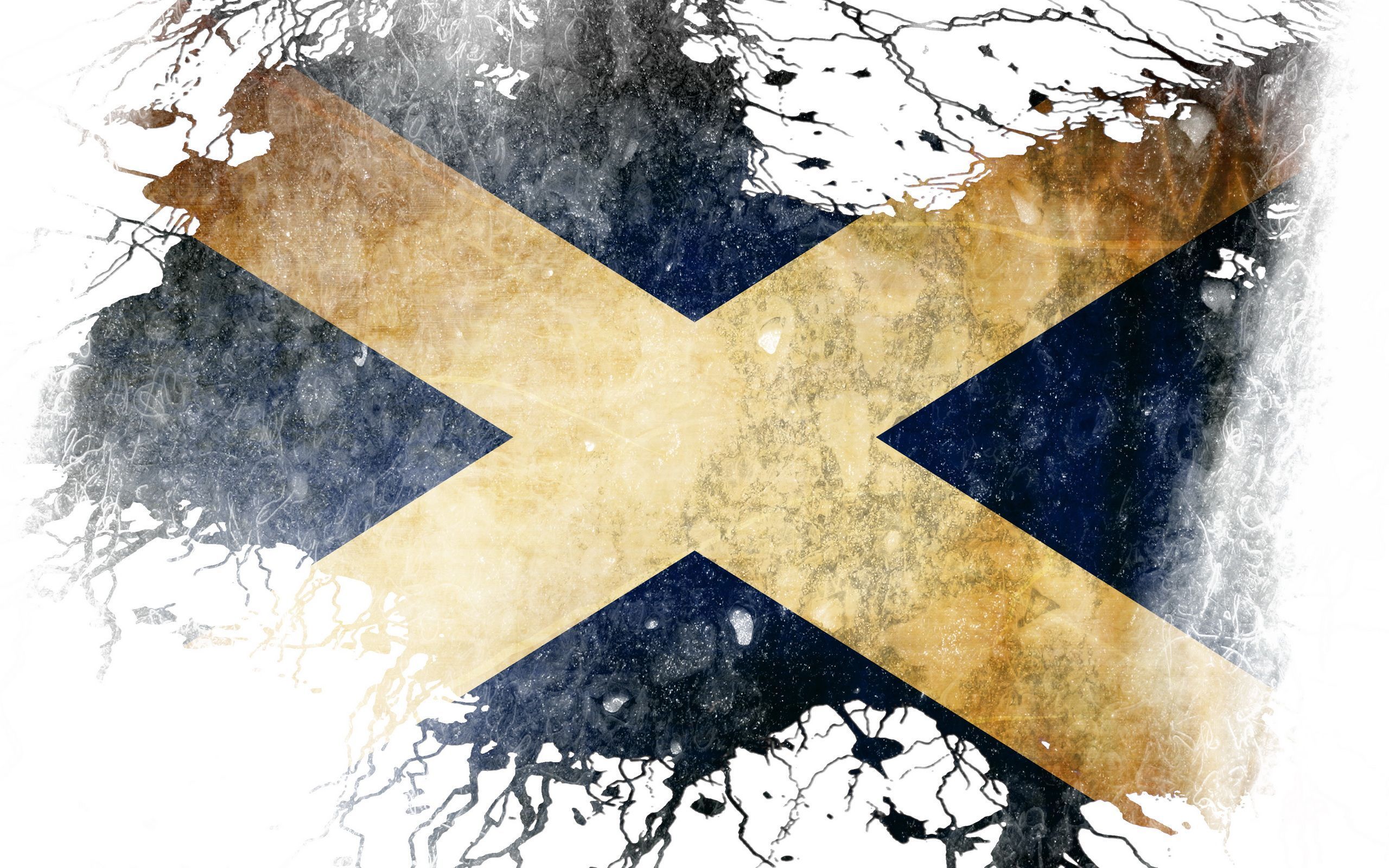 Flag Of Scotland Computer Wallpapers, Desktop Backgrounds - Spanish Flag Art , HD Wallpaper & Backgrounds