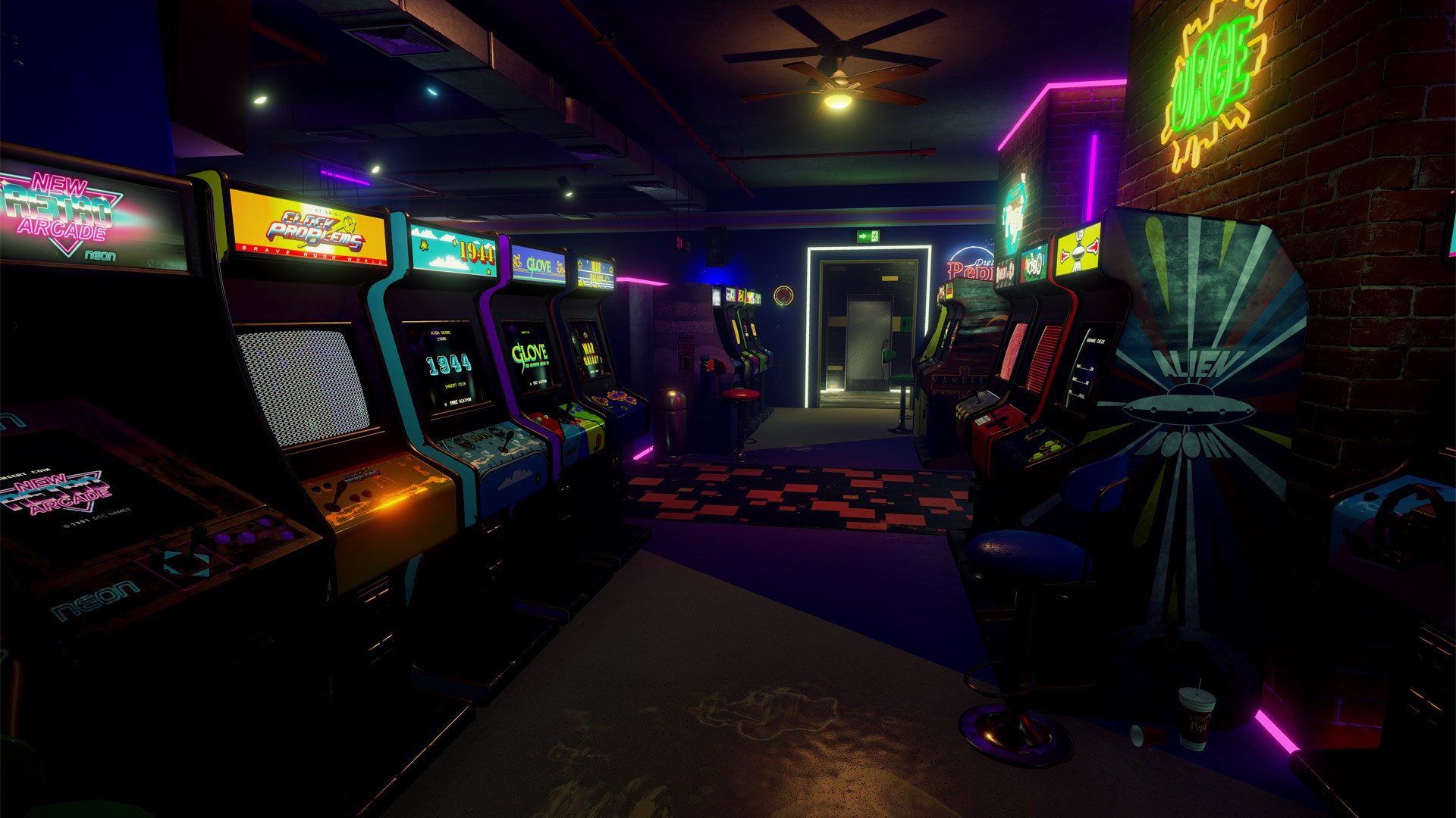 New Retro Arcade Neon , HD Wallpaper & Backgrounds