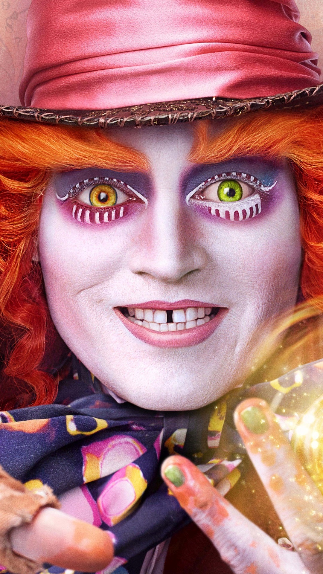 Iphone Wallpaper Johnny Depp, Alice Through The Looking - Alice Through The Looking Glass The Hatter , HD Wallpaper & Backgrounds