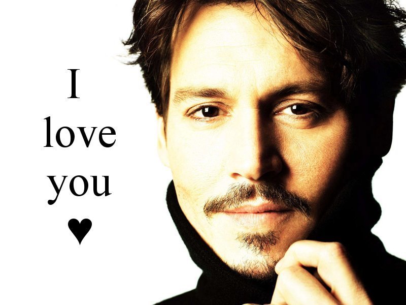 Johnny Depp Wallpaper - Johnny Depp I Love You , HD Wallpaper & Backgrounds