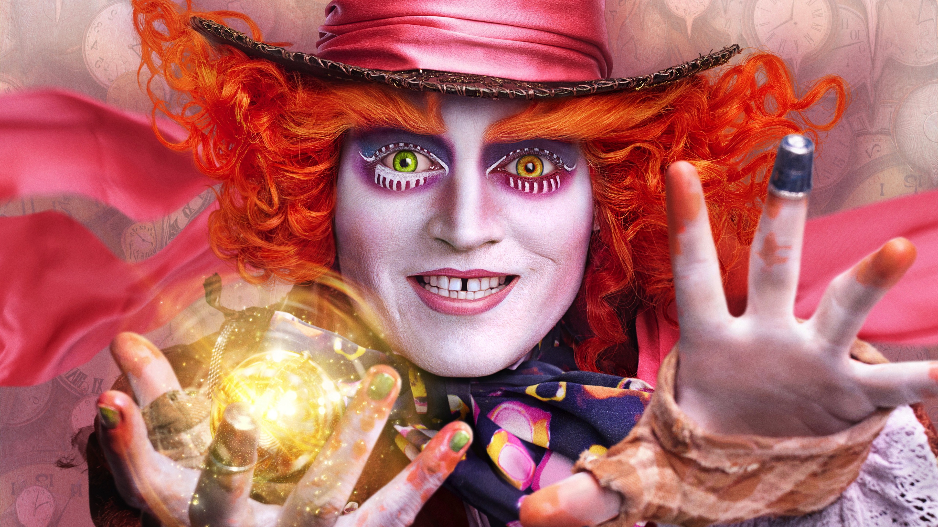 Johnny Depp Alice Through The Looking Glass - Johnny Depp Movies Hd , HD Wallpaper & Backgrounds