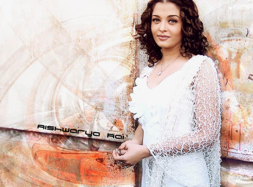 Aishwarya Rai Standing In White Dress Hd Wallpapers - Aishwarya Rai White Dress , HD Wallpaper & Backgrounds