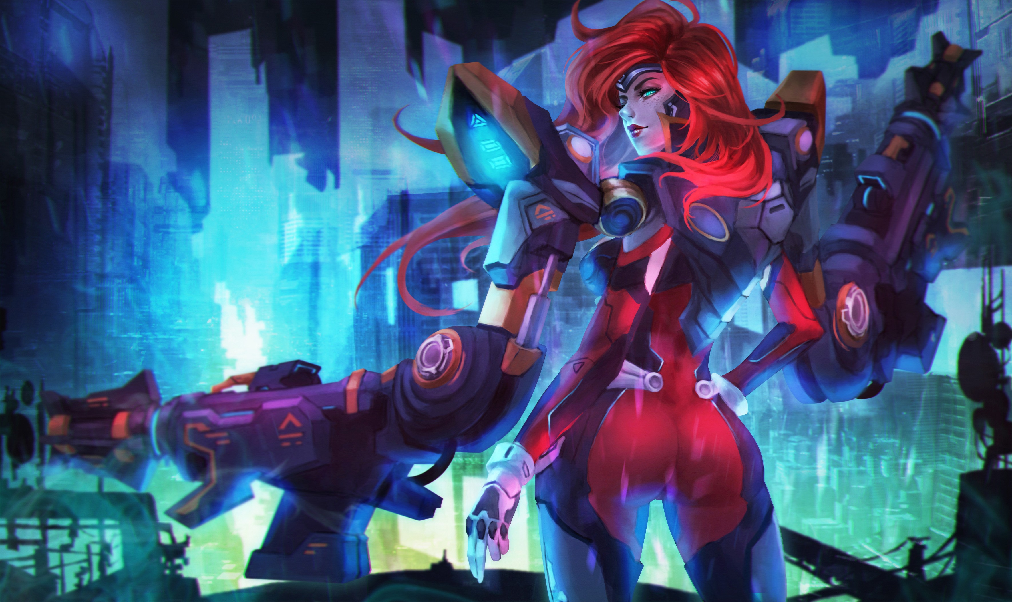 Gun Goddess Miss Fortune By Monorirogue Hd Wallpaper , HD Wallpaper & Backgrounds