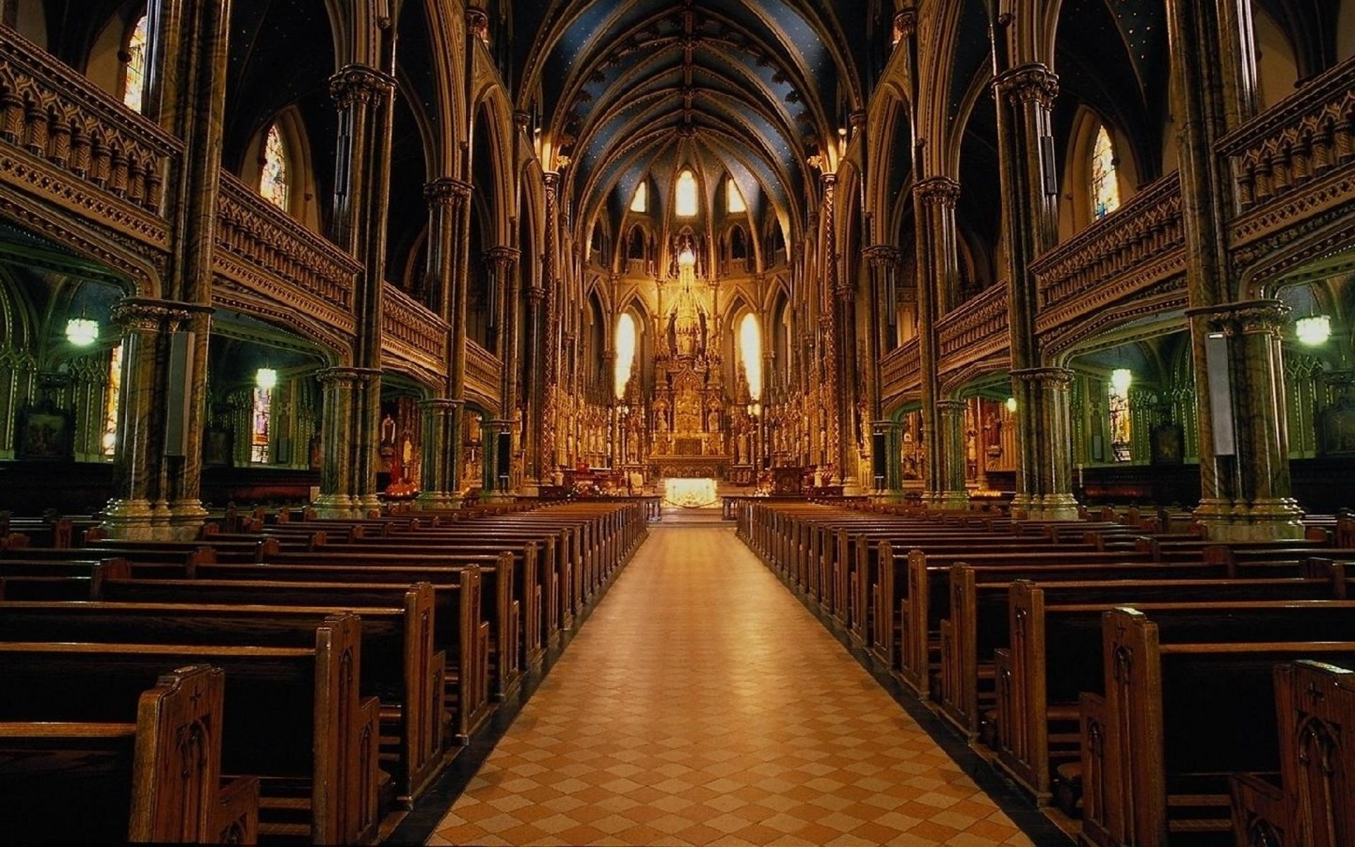 Church Architecture Religious Altar Wallpaper 
 Data - Notre-dame Cathedral Basilica , HD Wallpaper & Backgrounds