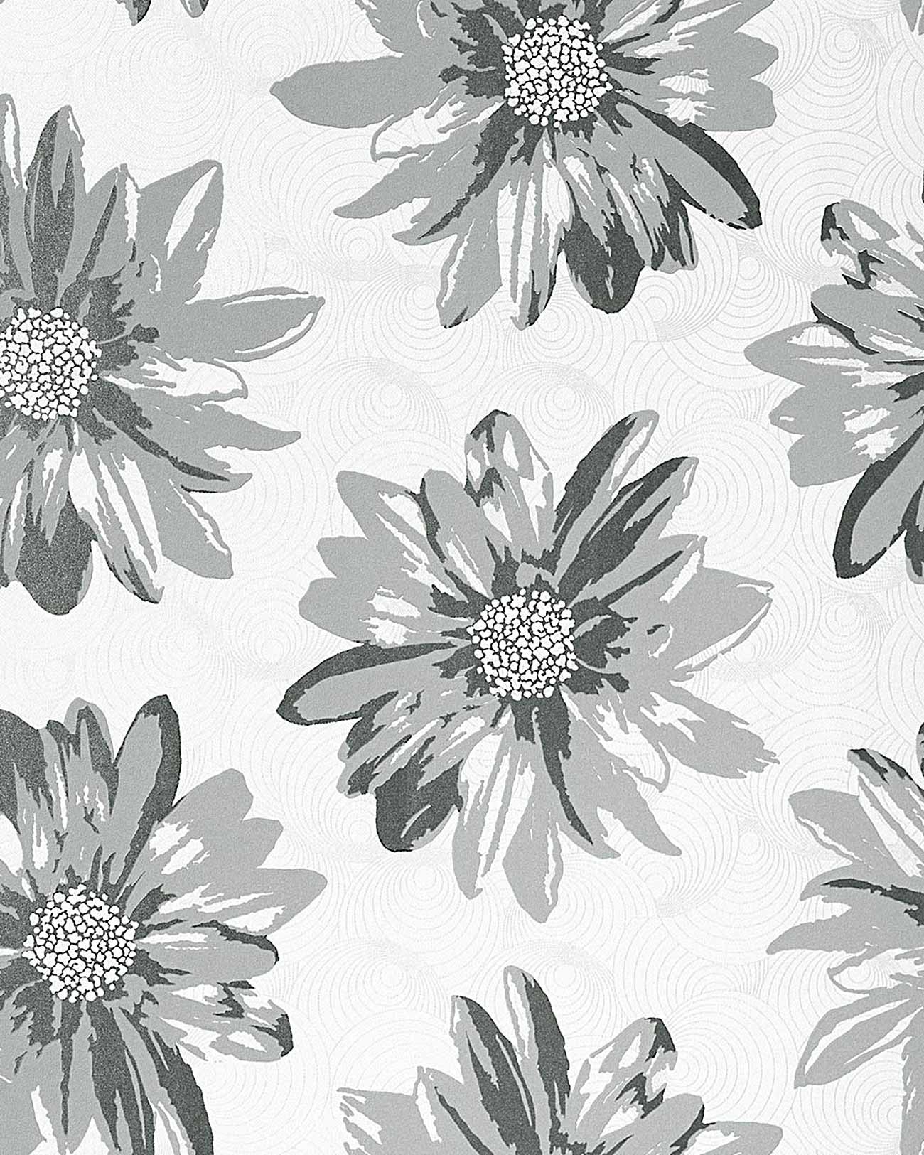 Cream And White Wallpaper - Grey And White Flower , HD Wallpaper & Backgrounds