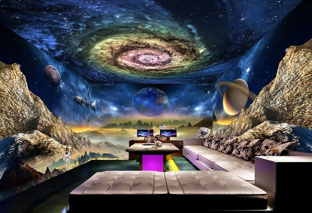 3d Room Wallpaper Galaxy , HD Wallpaper & Backgrounds
