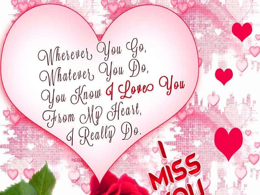 Love Heart Miss You With Message Quotes Wallpapers - Good Wallpapers With Love Messages , HD Wallpaper & Backgrounds