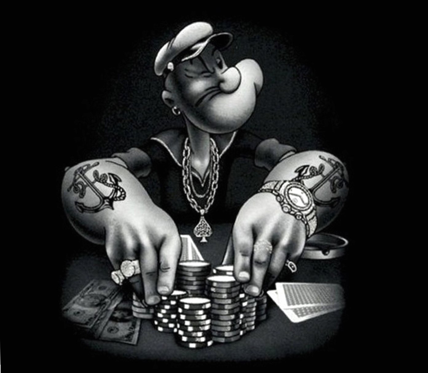 Poker Popeye Wallpapers Hd Quality - Popeye The Sailor 3d , HD Wallpaper & Backgrounds
