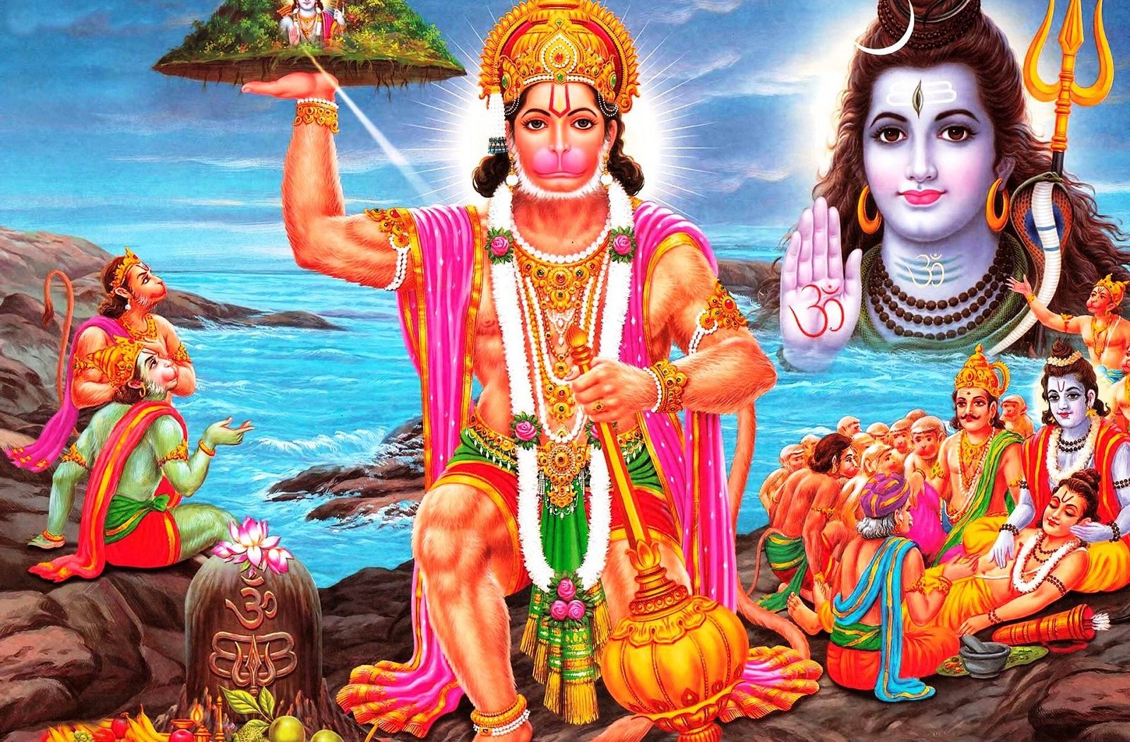 Lord Hanuman And Lord Ram Lord , HD Wallpaper & Backgrounds