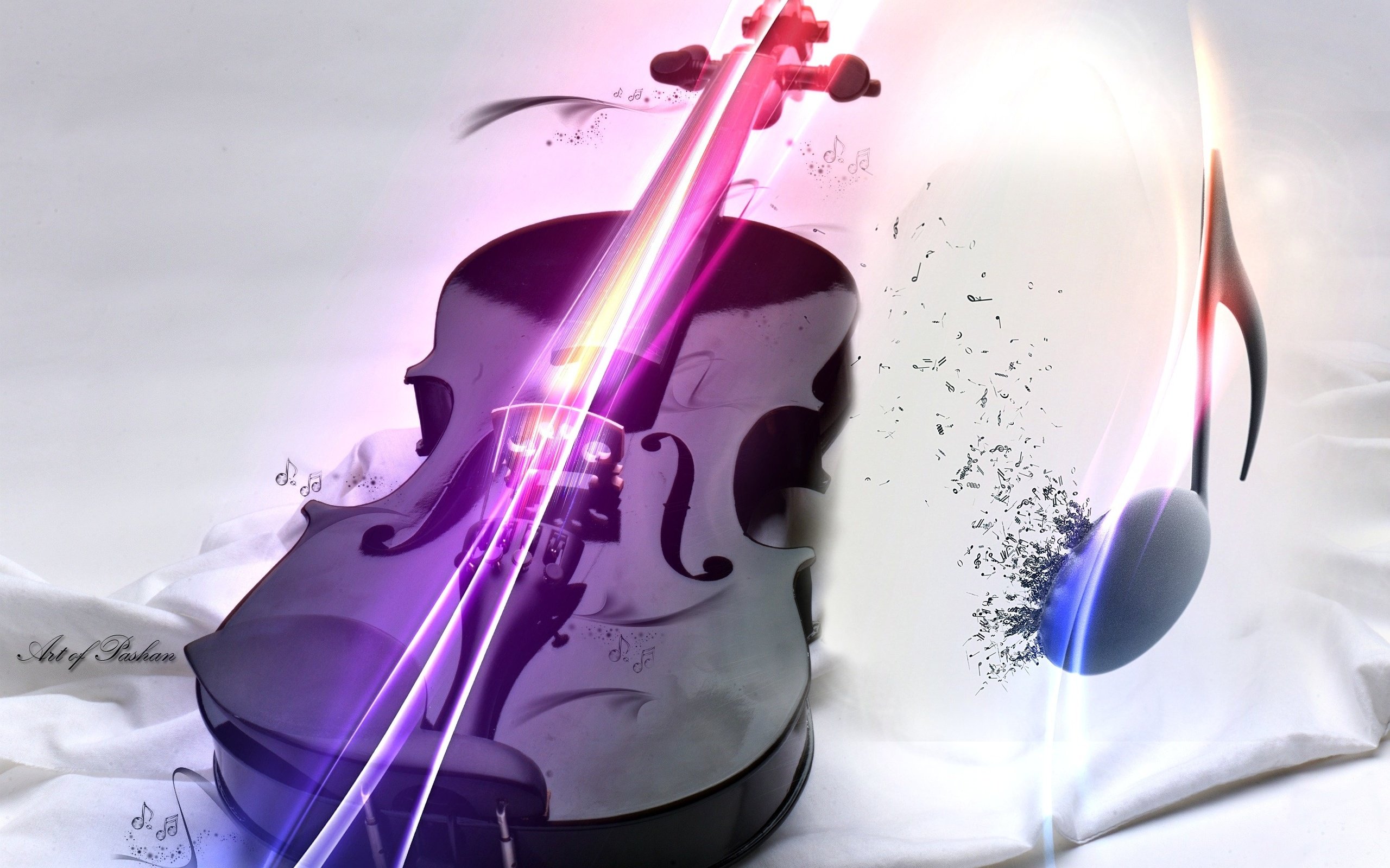 Music Black White Violin Inspiration Note Violin Wallpaper - Fardeen Name Meaning In Urdu , HD Wallpaper & Backgrounds