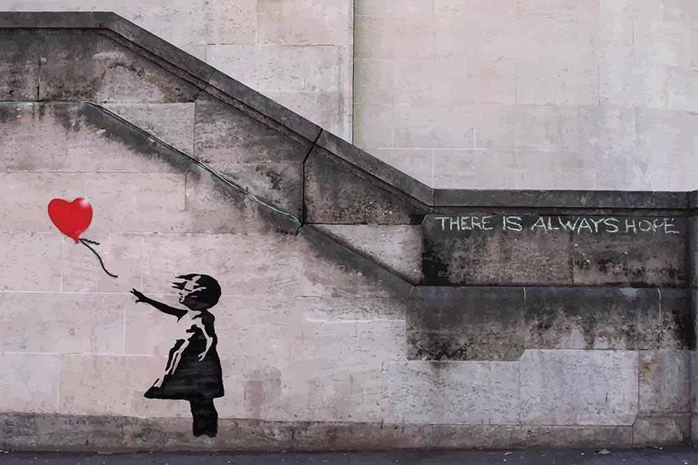 There Is Always Hope Banksy Art , HD Wallpaper & Backgrounds