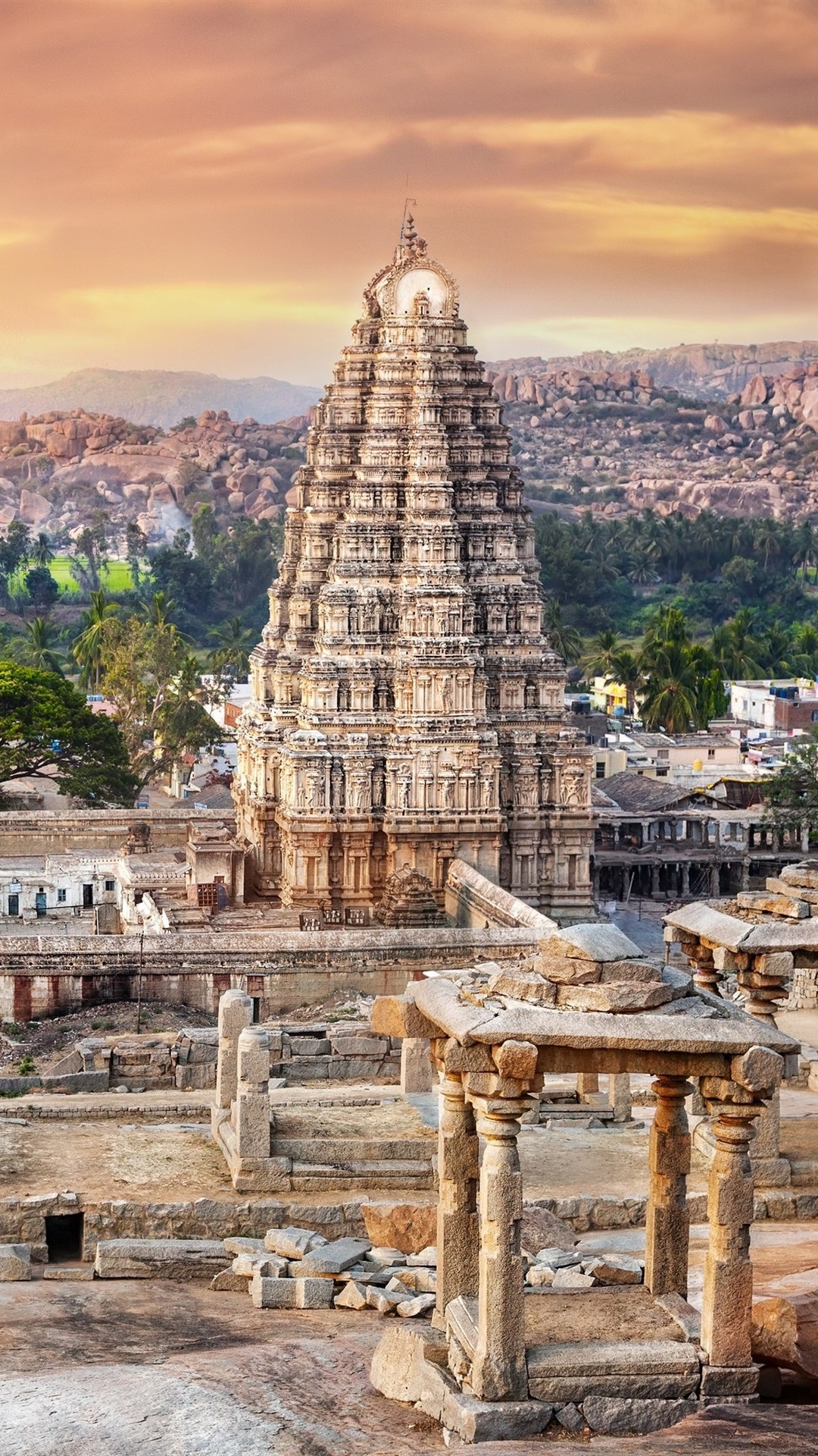 Iphone Wallpaper India Temple, Antiquity - Hampi India , HD Wallpaper & Backgrounds
