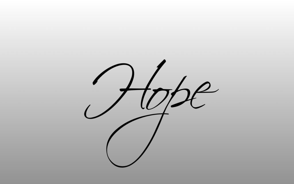 Hope Themed Calligraphy Abstract Letter Design Christian - Calligraphy , HD Wallpaper & Backgrounds