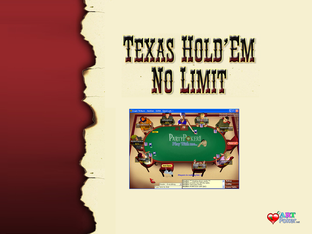 Poker Wallpaper - Texas Holdem - Party Poker , HD Wallpaper & Backgrounds
