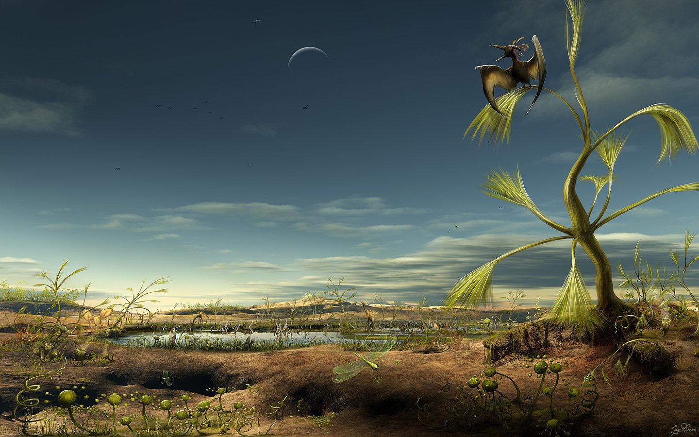 Alien Biotope Desktop Wallpaper - Live On Other Planet , HD Wallpaper & Backgrounds