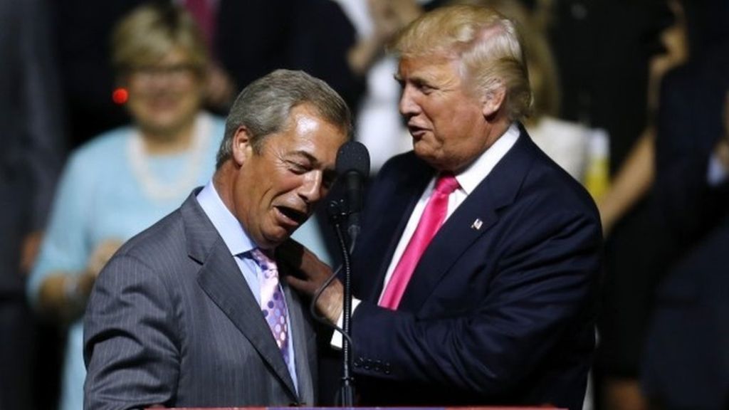 Nigel Farage And Donald Trump - Nigel Farage And Trump , HD Wallpaper & Backgrounds