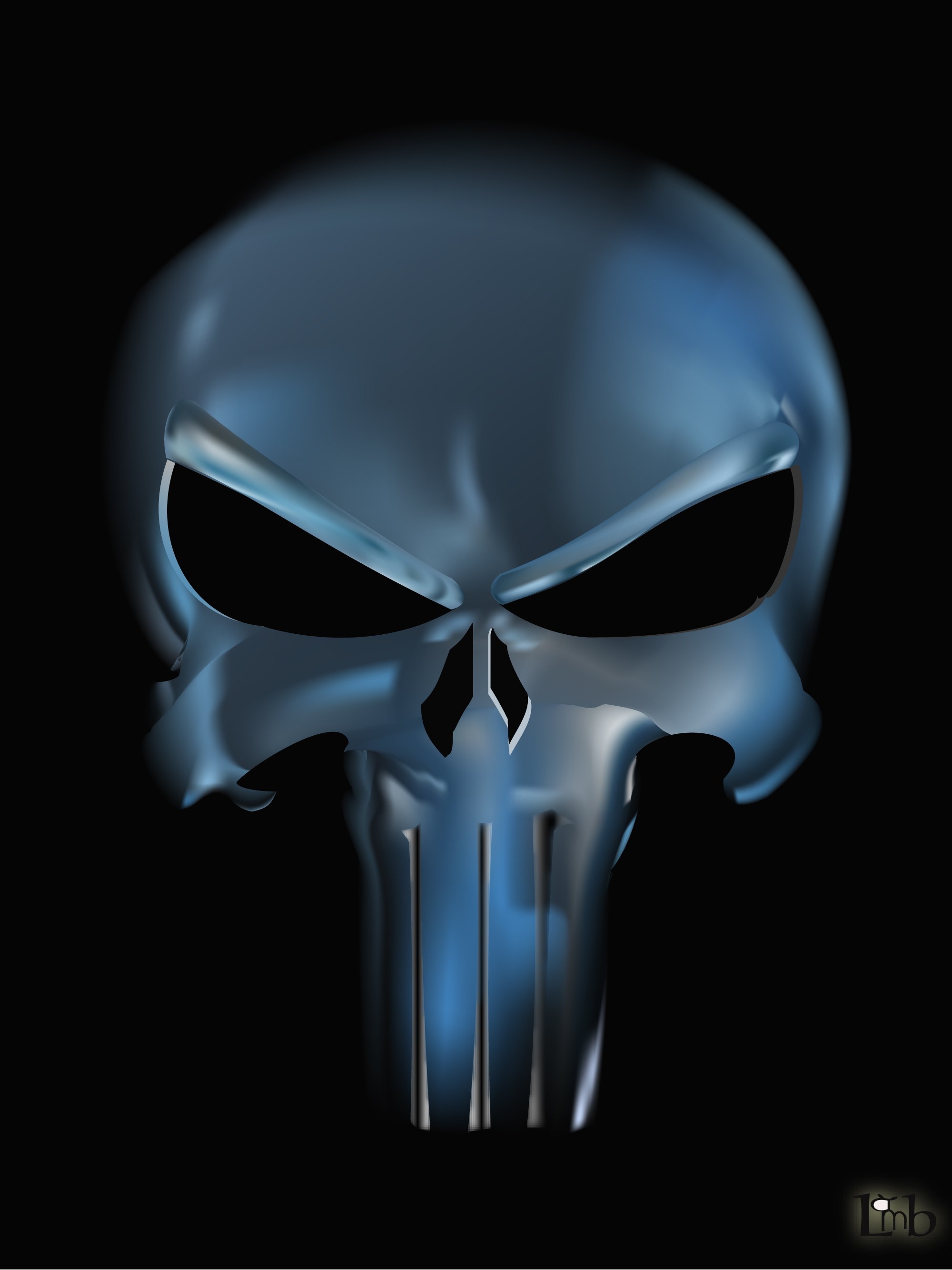Black Skull Wallpapers Wallpaper Cave - Punisher Logo , HD Wallpaper & Backgrounds