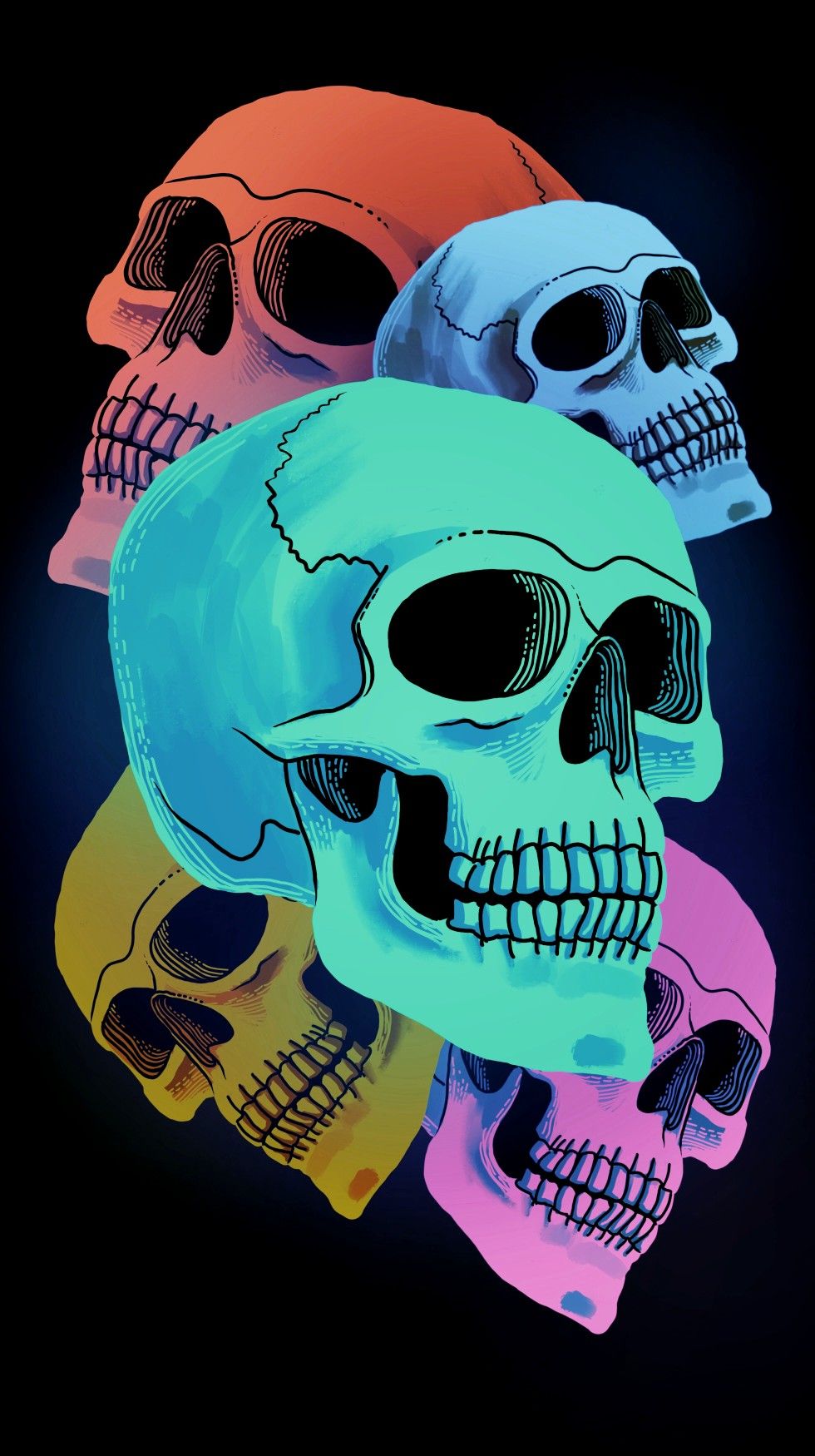 Iphone Skull , HD Wallpaper & Backgrounds