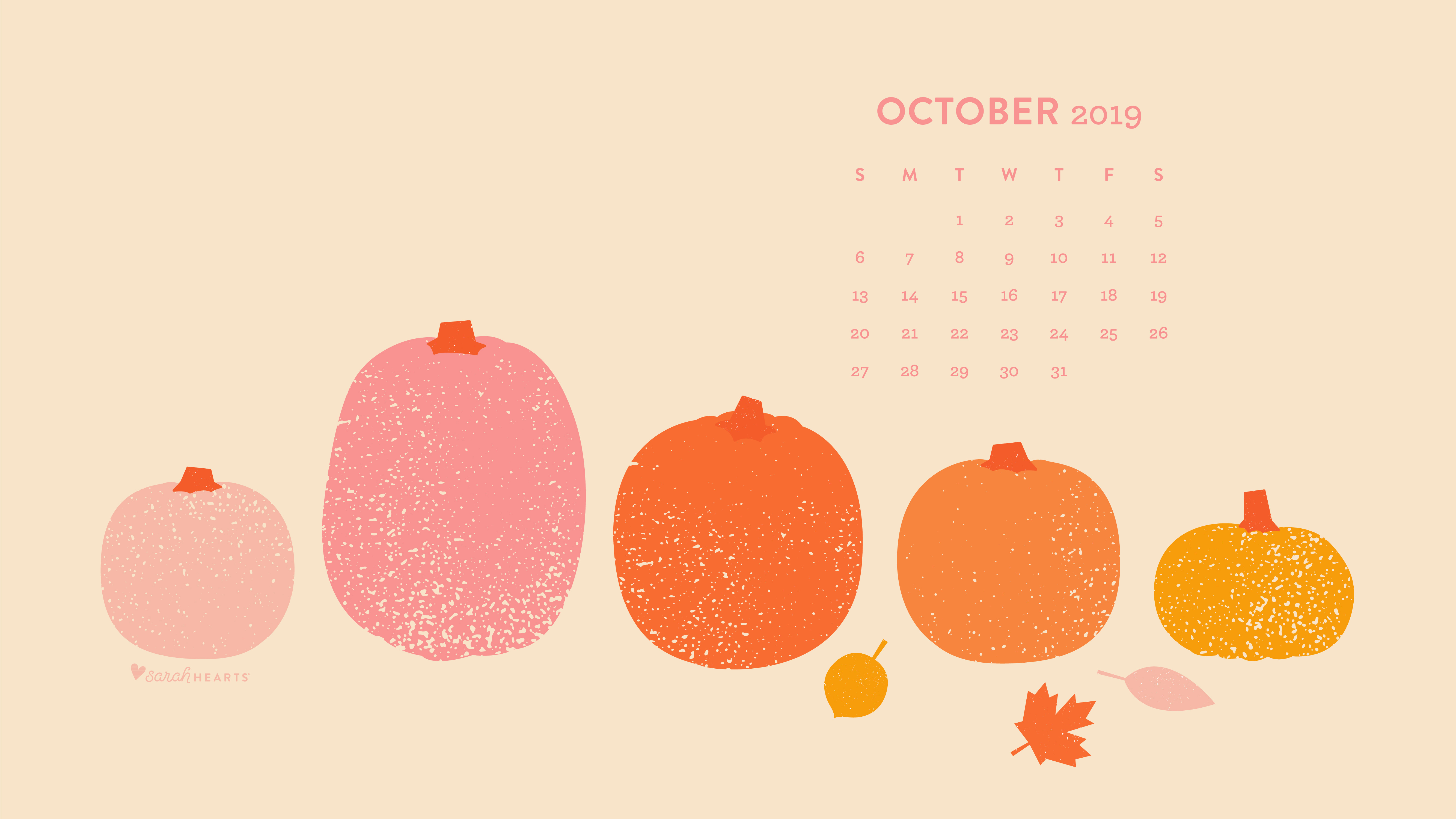 October Calendar Wallpaper 2019 , HD Wallpaper & Backgrounds