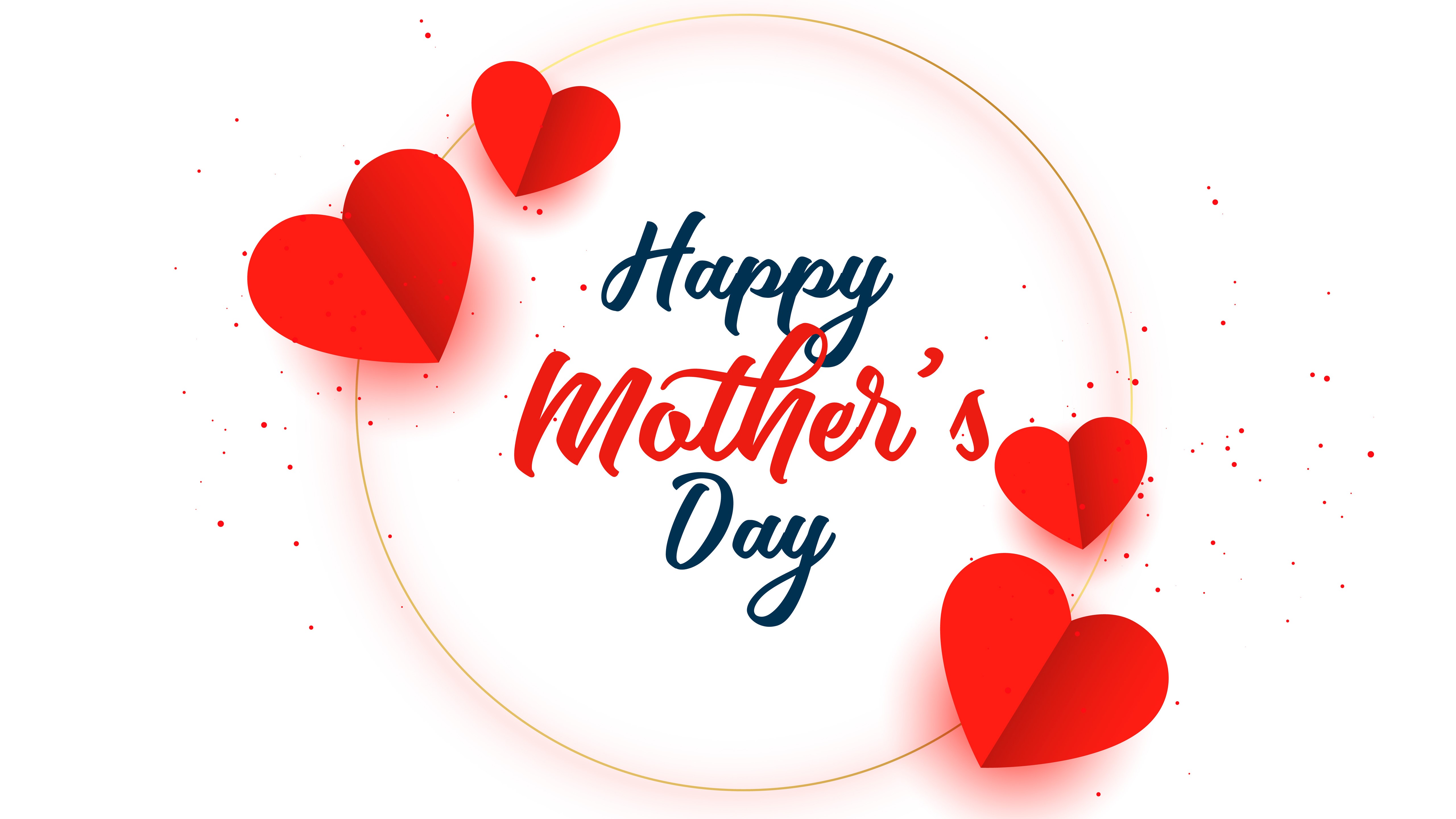 Happy Mothers Day Wallpaper With Heart Bubble - Dwonload Mother Day Images Download , HD Wallpaper & Backgrounds