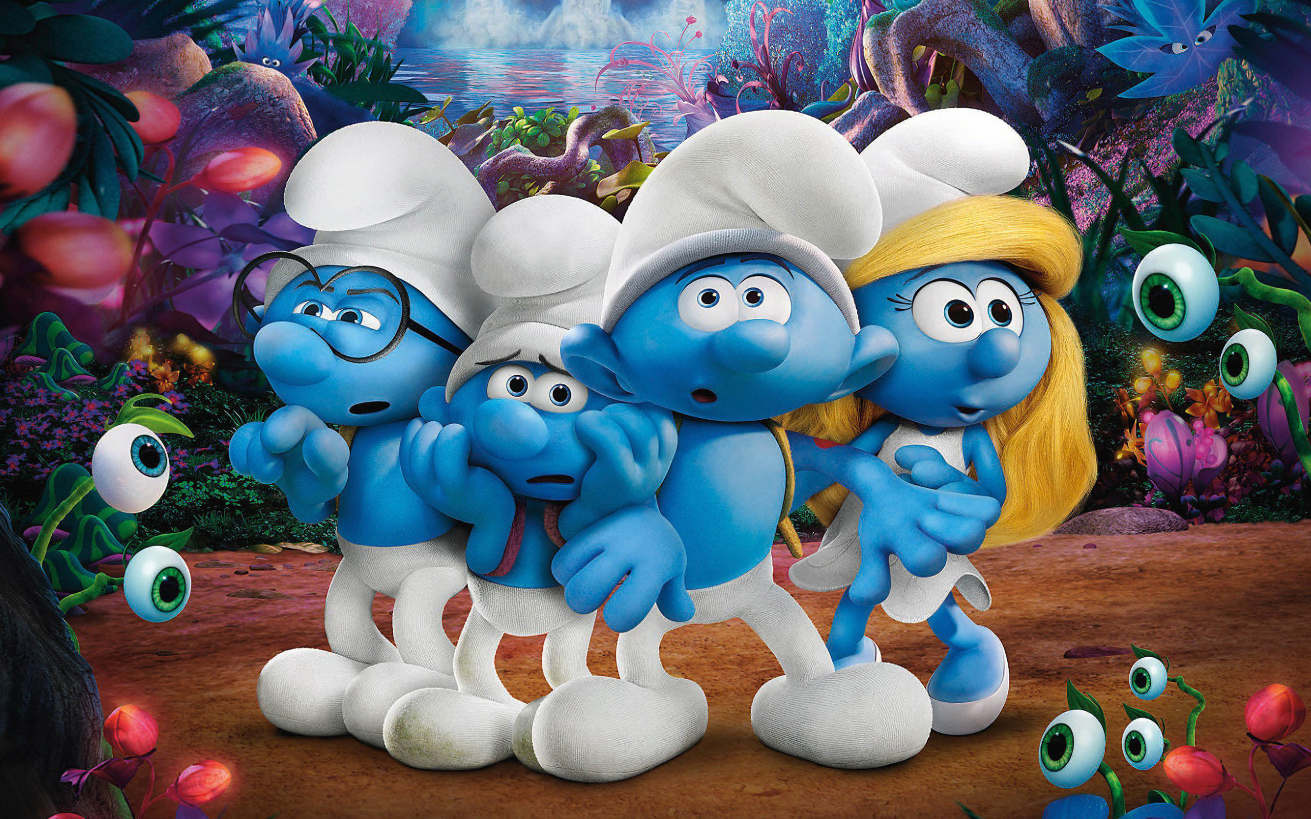Smurf Family , HD Wallpaper & Backgrounds