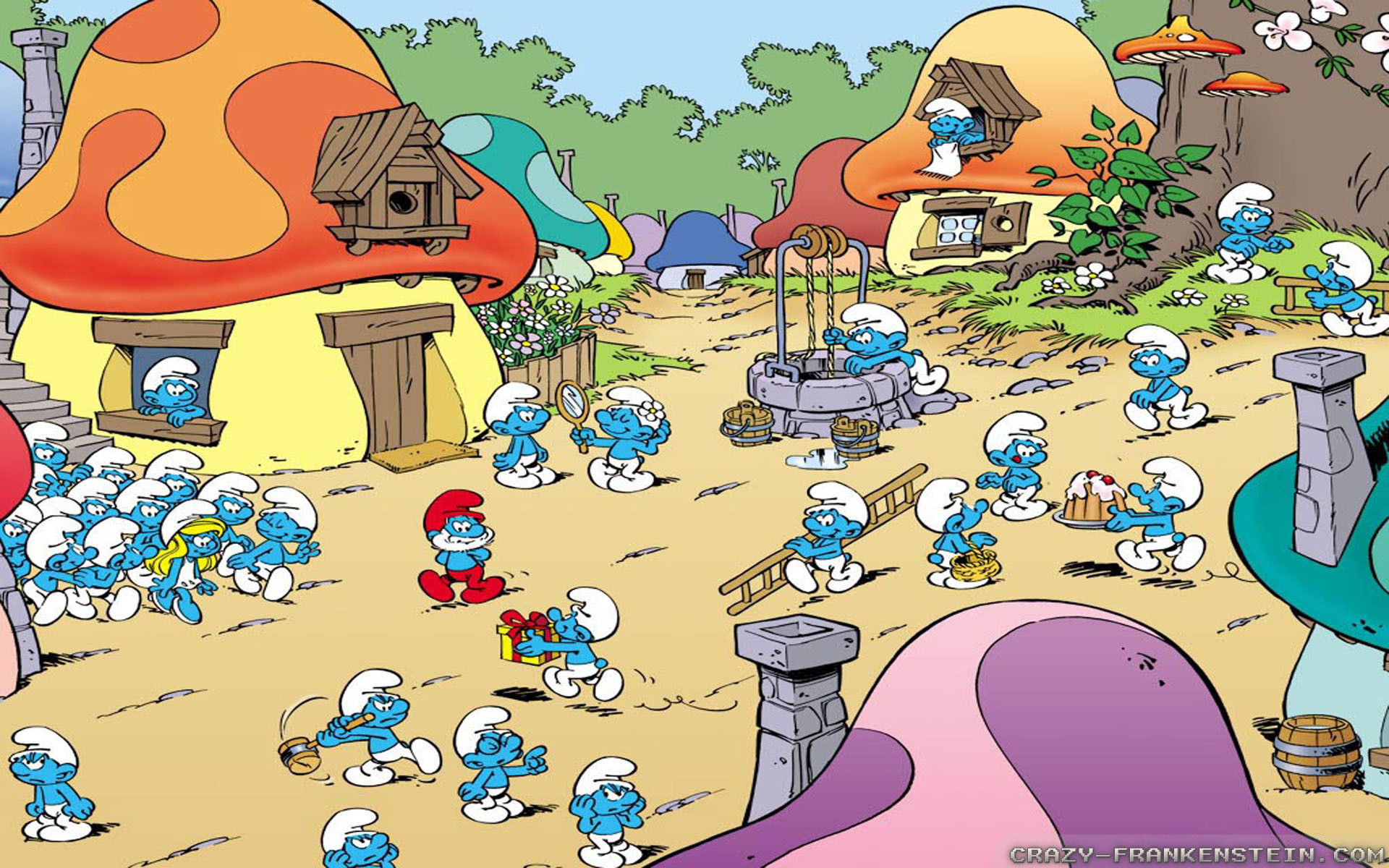 Smurfs Wallpapers, Pictures, Images 
 Data Src The - Smurfs Cartoon , HD Wallpaper & Backgrounds