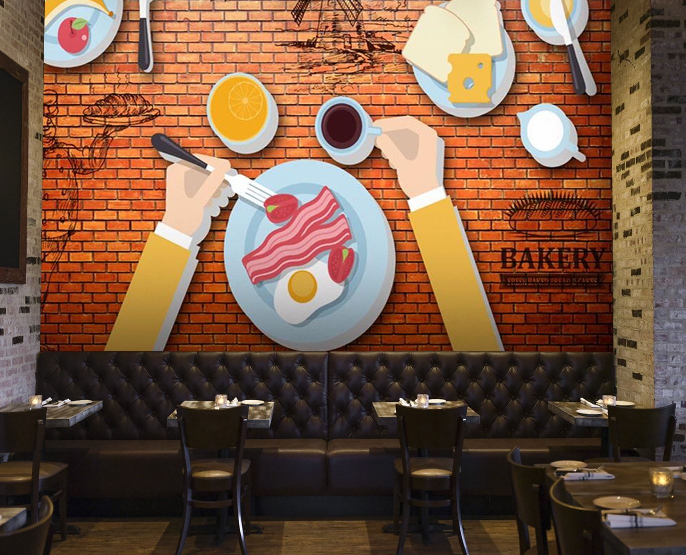 Bakery Cafe Wall Murals - Murals For Restaurant Walls , HD Wallpaper & Backgrounds