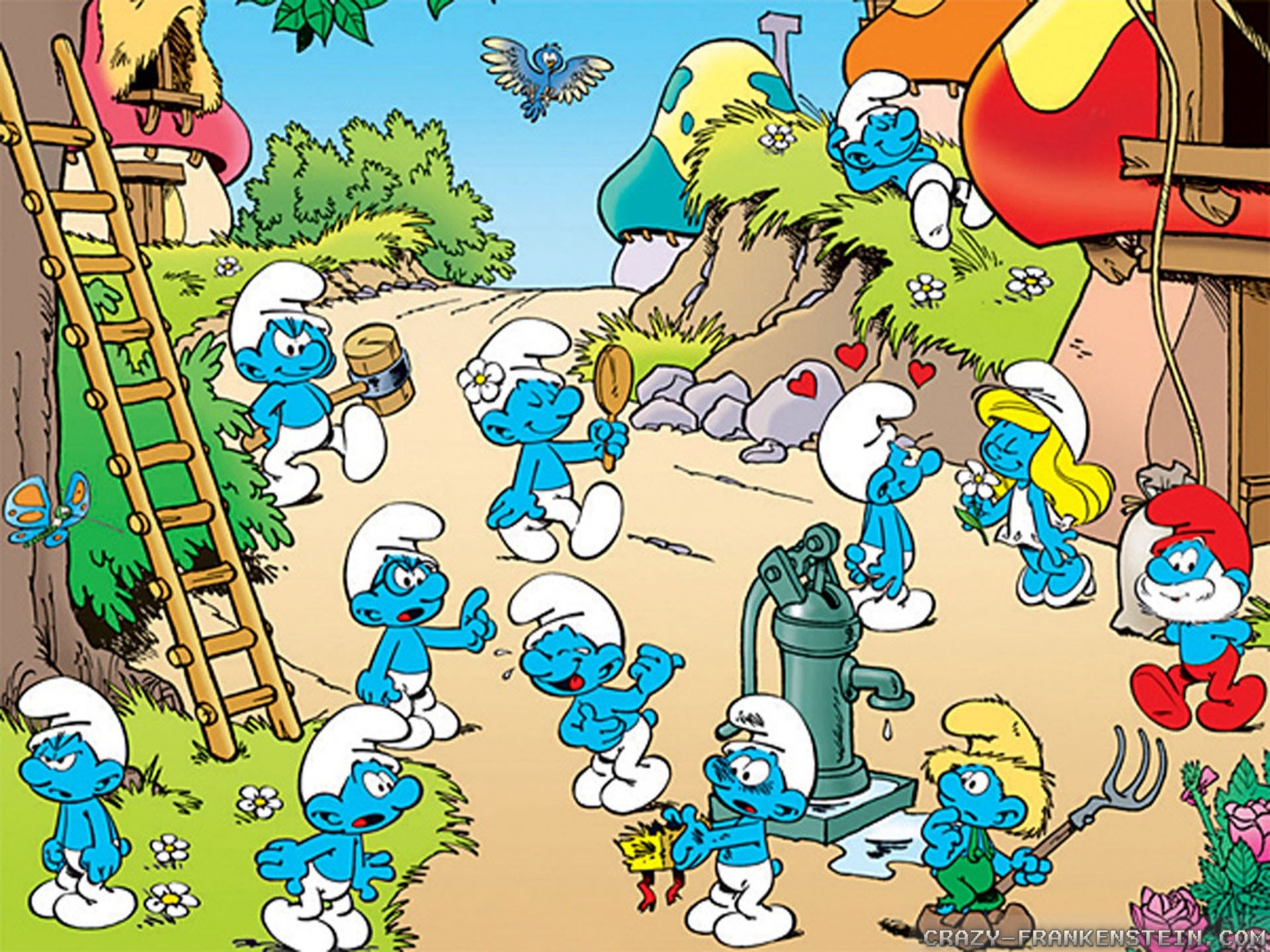 Smurf Village Wallpaper - Smurfs Village Clipart , HD Wallpaper & Backgrounds