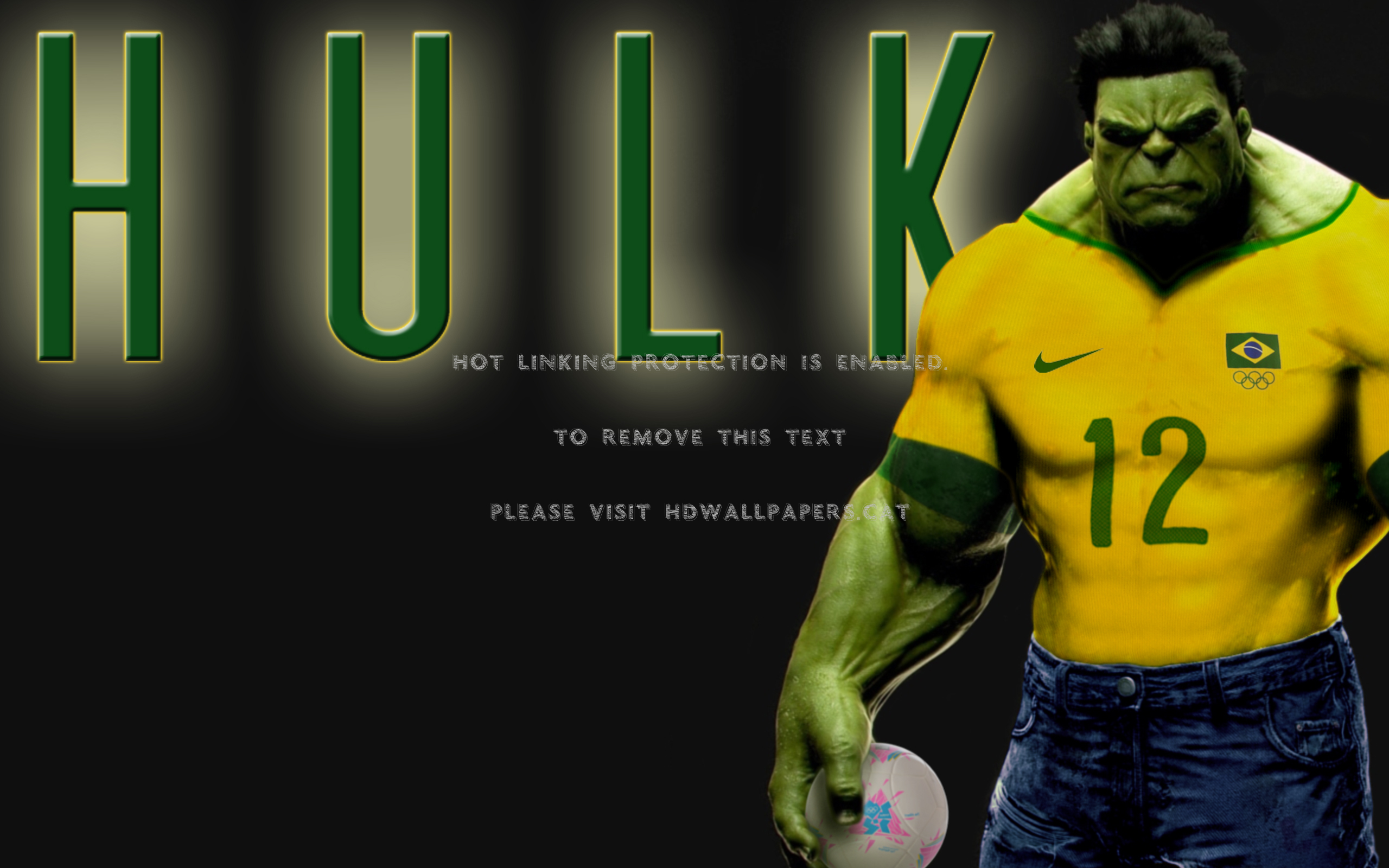 Hulk Play Soccer Football Comic Marvel 3d , HD Wallpaper & Backgrounds