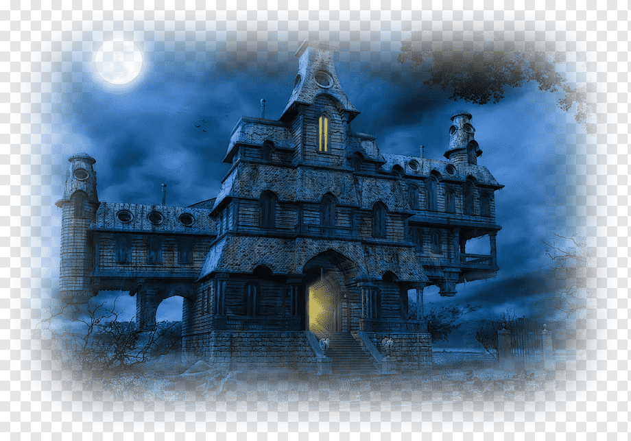 Haunted House Desktop Ghost, Fond Ecran, Building, - Halloween House Haunted Art , HD Wallpaper & Backgrounds