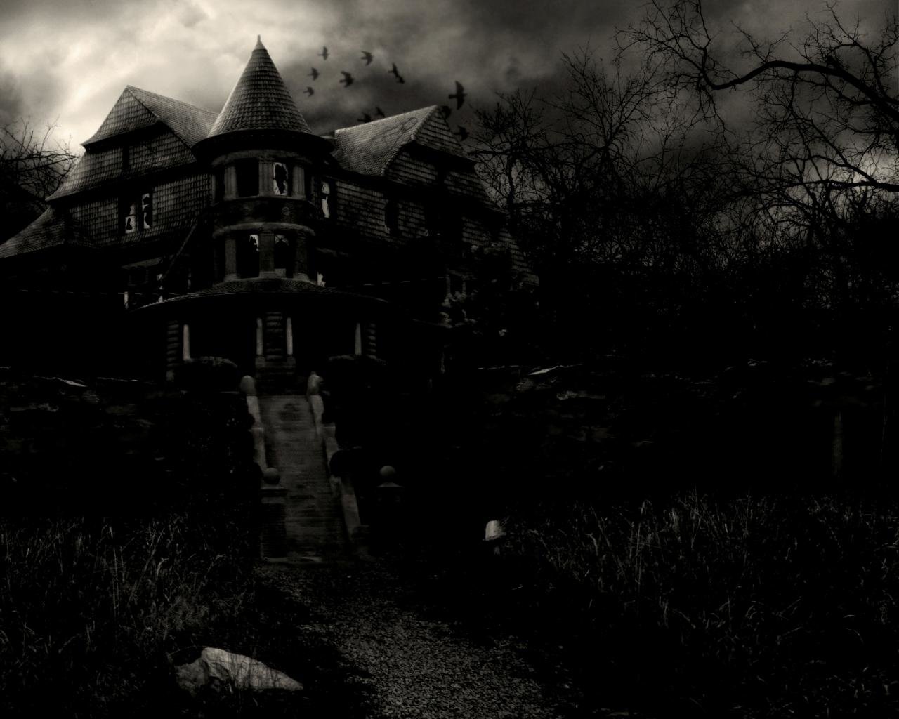 Awesome Haunted Free Wallpaper Id - Castle , HD Wallpaper & Backgrounds