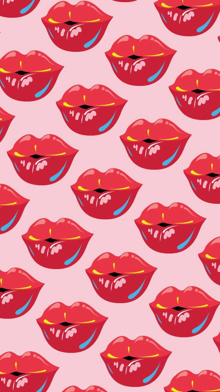 Background, Lip, And Lips Image - Aesthetic Wallpaper Lips , HD Wallpaper & Backgrounds