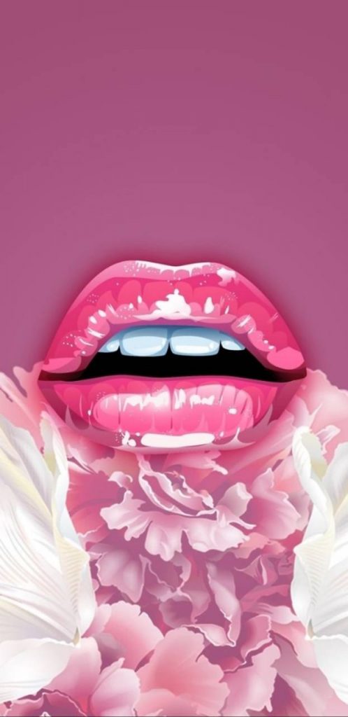 Lips Wallpaper Pink , HD Wallpaper & Backgrounds